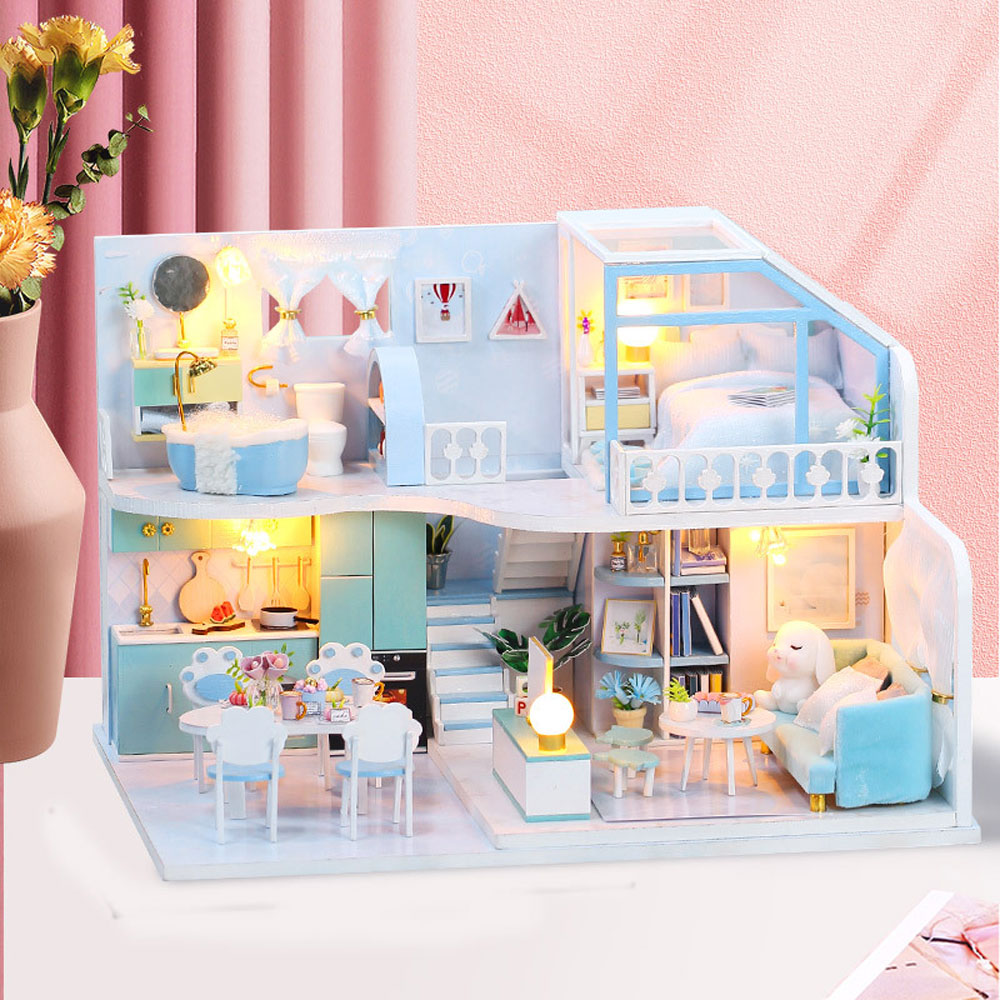 Kids Toys House - DIY Cottage Wooden Handmade Model Assembly
