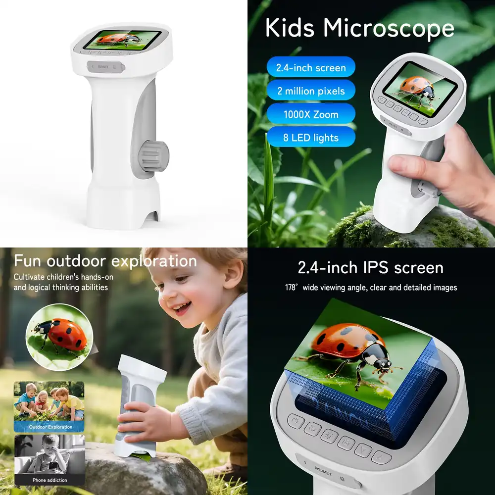 Kids Toys Kit - Durable Microscope Toy Kit for Kids