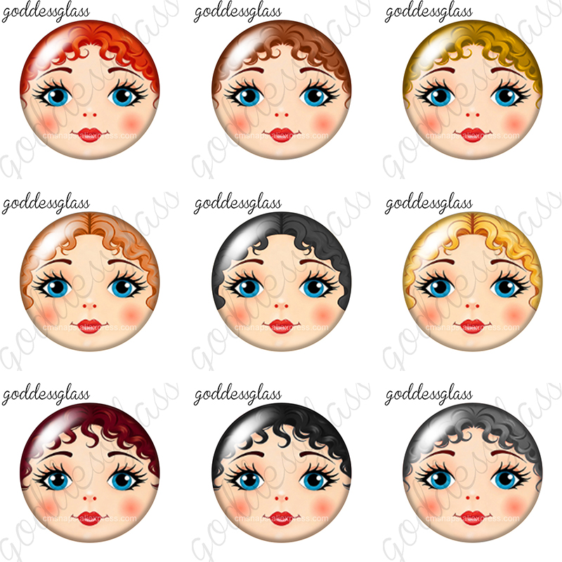 Kids Toys Resale - Curly hair bangs Matryoshka doll Girl