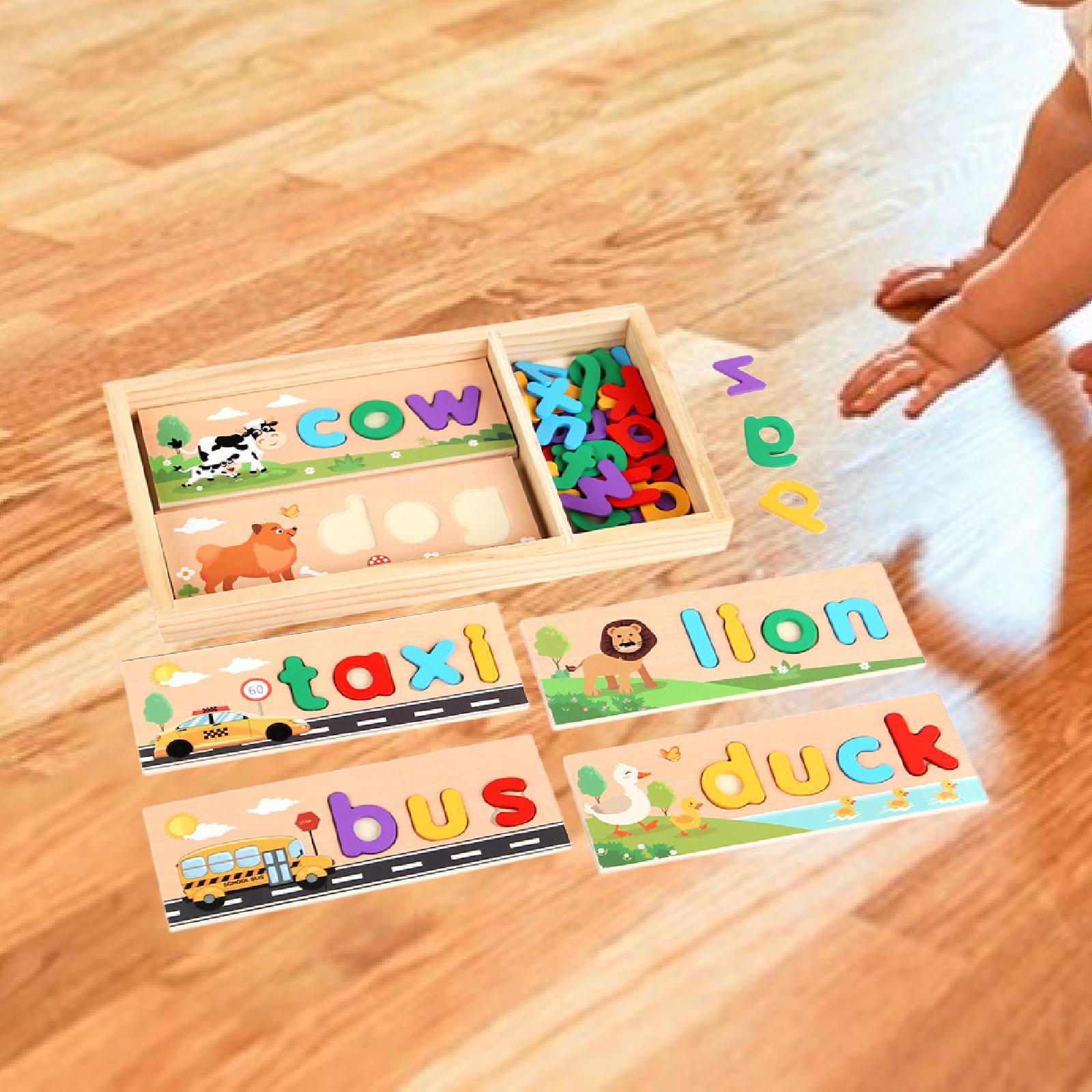 Wooden Spell Learning Toys wit - đánh giá và giá Kids Toys 2 Year Old