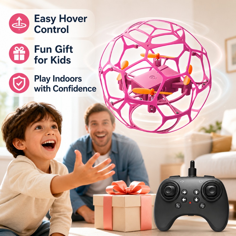 Football Shape RC Drone Quadco - đánh giá và giá Kids Toys Under 100