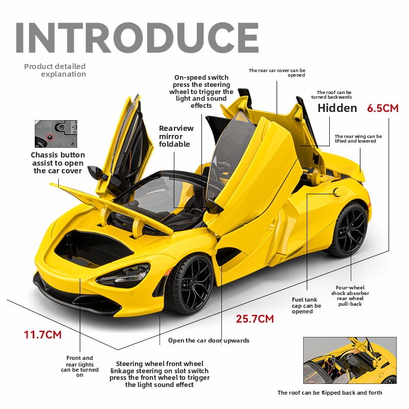 Diecast 1/18 Big Size 720S All - đánh giá và giá Kids Toys Under 100