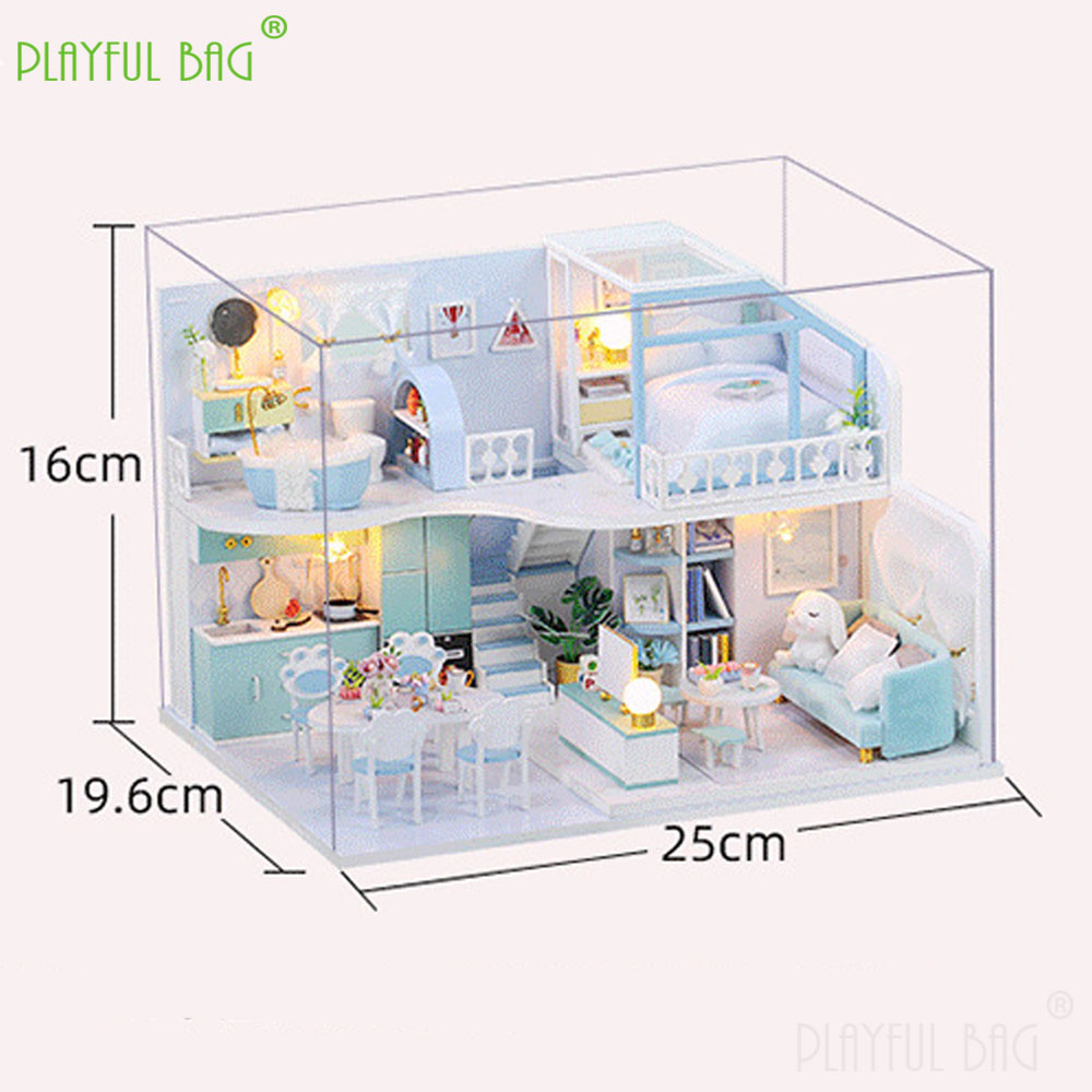DIY Cottage Wooden Handmade Mo - đánh giá và giá Kids Toys House