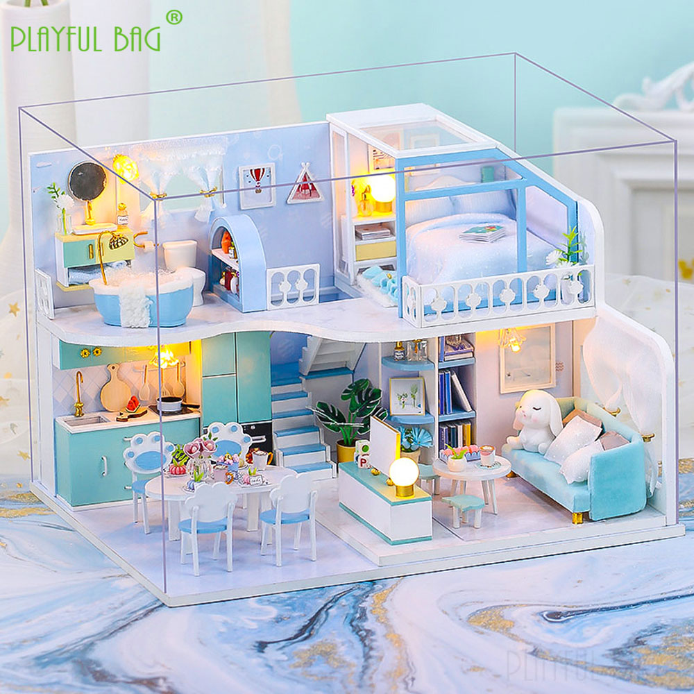 DIY Cottage Wooden Handmade Mo - đánh giá và giá Kids Toys House
