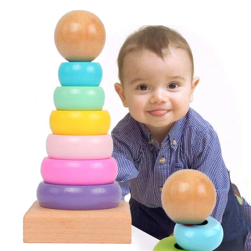 Children Rainbow Tower Ferrule - đánh giá và giá Kids Toys 2 Year Old