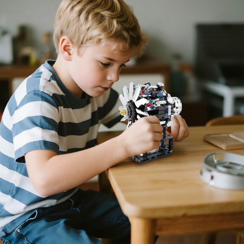 G8910 Aviation V8 Engine 558pc - đánh giá và giá Kids Toys Blocks