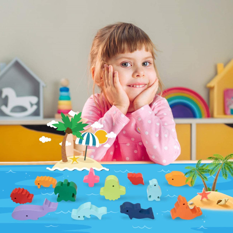 New Children Montessori Wooden - đánh giá và giá Kids Toys Videos