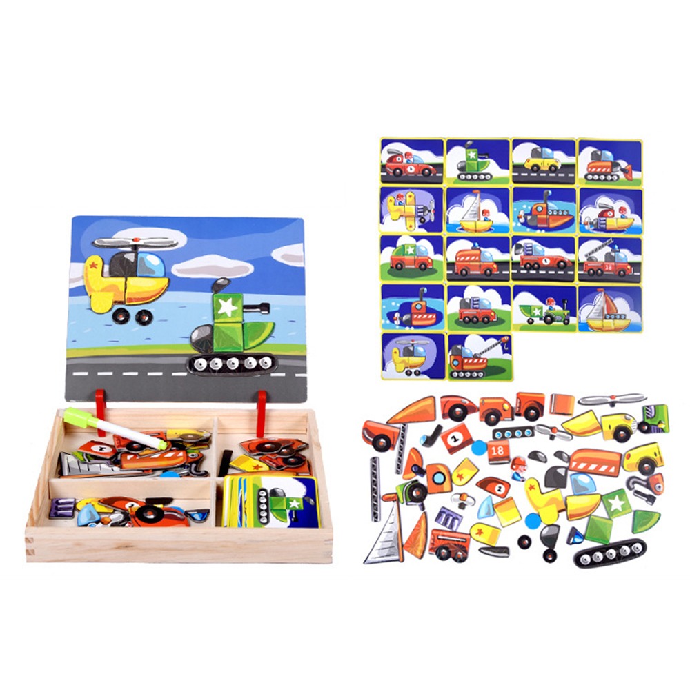Wood Magnetic 3D Puzzles with  - đánh giá và giá Kids Toys Drawing Easy