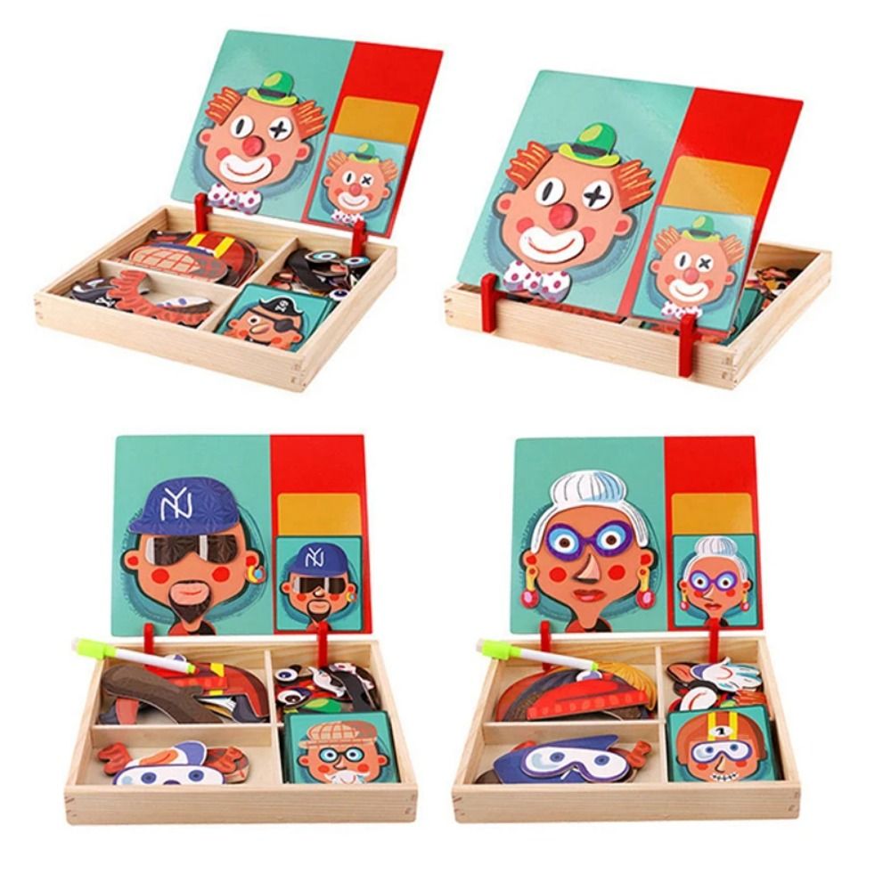 Wood Magnetic 3D Puzzles with  - đánh giá và giá Kids Toys Drawing Easy