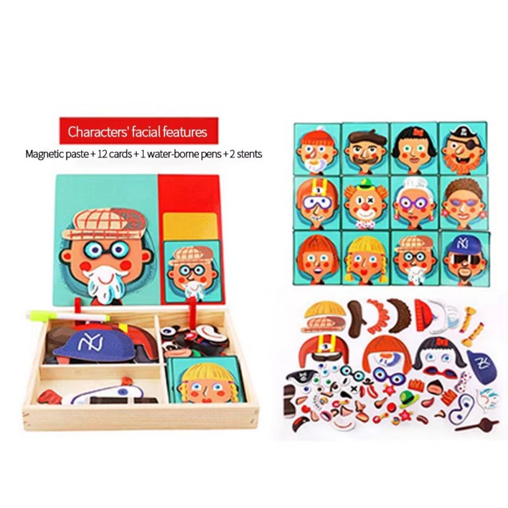 Wood Magnetic 3D Puzzles with  - đánh giá và giá Kids Toys Drawing Easy