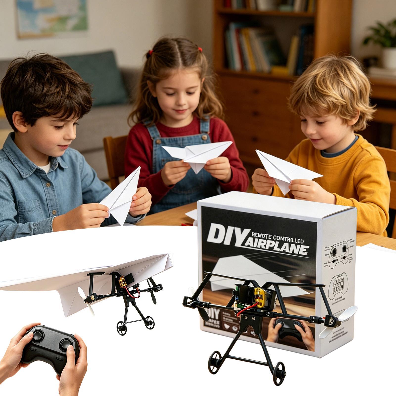 DIY RC Paper Airplane Kit Plan - đánh giá và giá Kids Toys Kit
