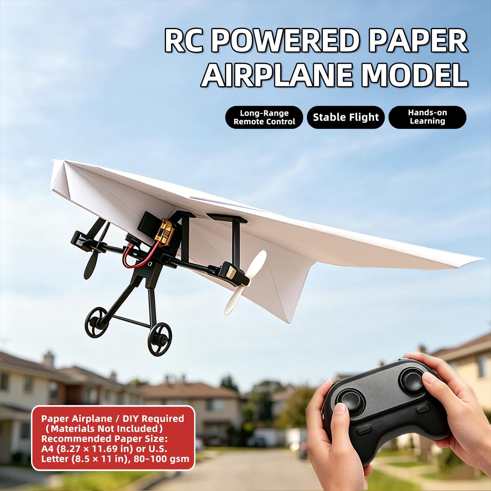 DIY RC Paper Airplane Kit Plan - đánh giá và giá Kids Toys Kit