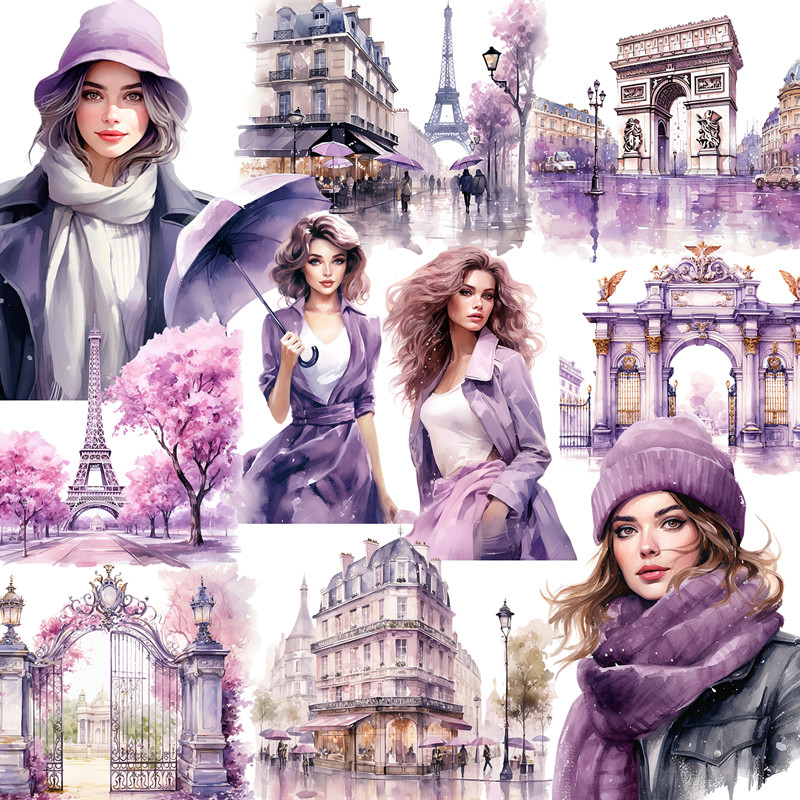 Purple Paris Stickers Crafts A - đánh giá và giá Kids Toys Paris
