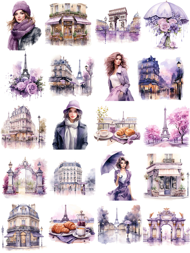 Purple Paris Stickers Crafts A - đánh giá và giá Kids Toys Paris