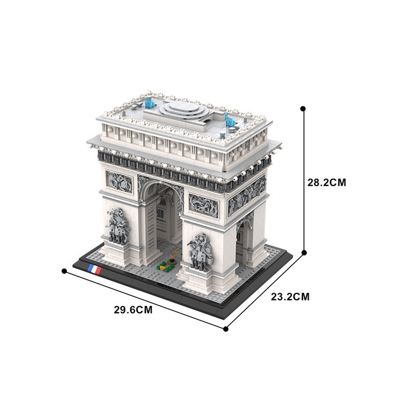 4445PCS Arc de Triomphe Model  - đánh giá và giá Kids Toys Paris