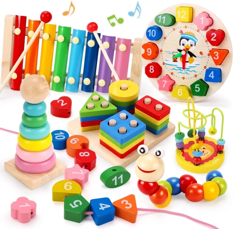Montessori Wooden Toys for Bab - đánh giá và giá Kids Toys 2 Year Old