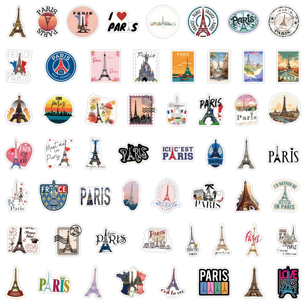 110PCS France Paris Stickers T - đánh giá và giá Kids Toys Paris