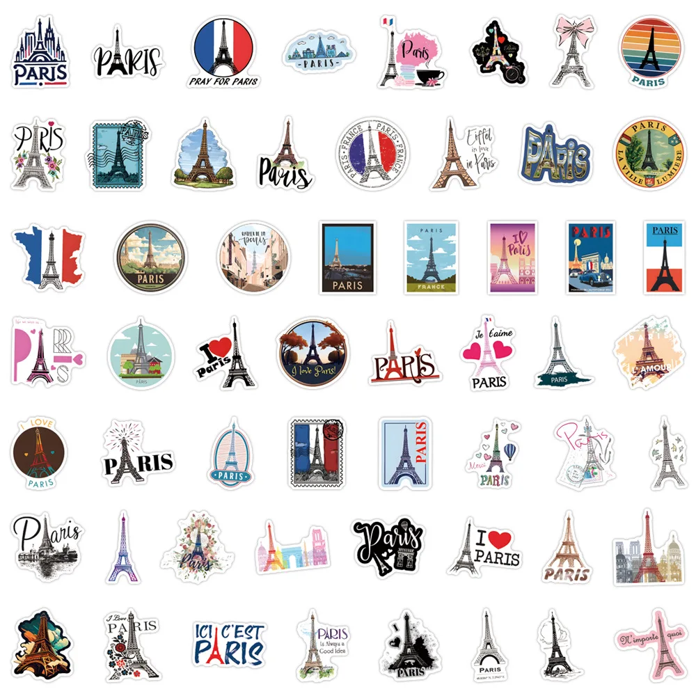 110PCS France Paris Stickers T - đánh giá và giá Kids Toys Paris