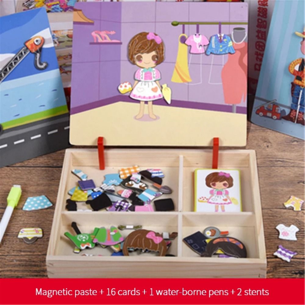 Wood Magnetic 3D Puzzles with  - đánh giá và giá Kids Toys Drawing Easy